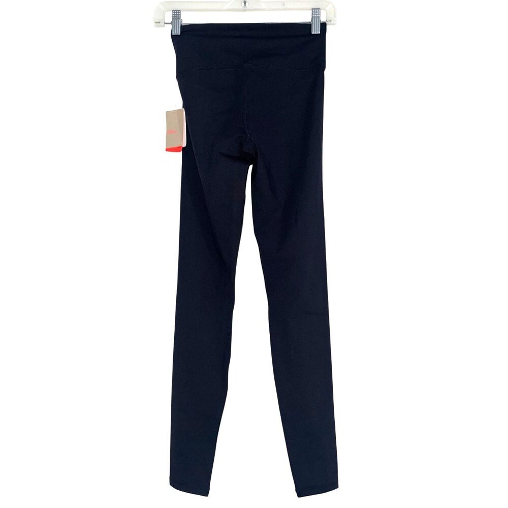 H&M Sport Black High-Waisted Crossover Leggings XS Polyester & Elastane